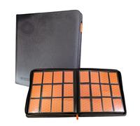 Álbum para cartas coleccionables con cremallera | Binder TCG 12 bolsillo, 4x3 con 20 páginas doble cara - Capacidad 480 cartas | Archivador compacto con bolsillos de carga lateral (480 cartas)
