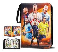 Álbum para Cartas de Fútbol,Card Guardian Binder con 4 Bolsillos y 50pcs Páginas con Capacidad para 400 Tarjetas, Archivador Impermeable para Cartas de Deportivas,Magic,Yu-Gi-Oh, MTG, TCG