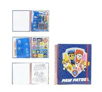 Álbum para Colorear de la Patrulla Canina - Incluye Plantillas para Dibujar, Pegatinas, Lapiceros y Rotuladores de Colores - Kit de Material escolar - Producto Original Diseñado en España