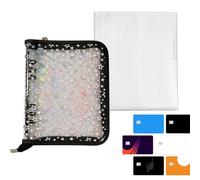 Album para tarjetas coleccionables - Carpeta de PVC 25x19x2 cm, para 30 páginas, carpeta coleccionable, organizador de hojas transparentes, de viaje portátil | Custodio de car