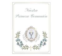 Álbum Primera Comunión gemelos y mellizos - Libro de firmas y recuerdos con árbol de huellas y álbum de fotos: Regalo original - Interior en color - Diseño marinero - Versión Premium