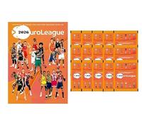 Álbum Vacío (sin Sobres ni Cromos) + 15 Sobres EUROLIGA BASKET Colección de Cromos Stickers 2026 en Español