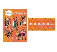 Álbum Vacío (sin Sobres ni Cromos) + 5 Sobres EUROLIGA BASKET Colección de Cromos Stickers 2026 en Español