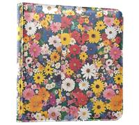 Álbumes de fotos de piel sintética con flores de colores vivos para fotos de todos los tamaños con capacidad para fotos de 3 x 5-8 x 10 pulgadas, álbumes de fotos para autoadhesivos, 20 hojas