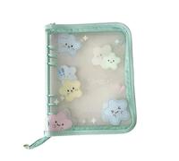 Álbumes de tarjetas coleccionables, fundas transparentes impermeables A5 | Archivador de fotos con 20 páginas reemplazables, 4 compartimentos estrellas, para adultos