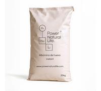 Albúmina de Huevo en Polvo Instant 20 kg Power Natural Life | Proteína Pura de Clara de Huevo | Ideal para Repostería (Saco 20 kg)