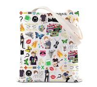 Albums Music Lover Gift Singer Music Fan Tote Bag Country Music Lover Shoulder Bag Pop Music Lovers Gifts, Perfect T UK, INCHES