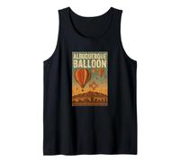 Albuquerque - Camisa de globo retro para festival vintage de montaña Camiseta sin Mangas