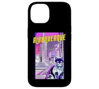Albuquerque Gato Anime Paisaje Urbano New Mexico EE. UU. Carcasa para iPhone 14
