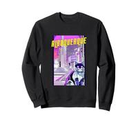 Albuquerque Gato Anime Paisaje Urbano New Mexico EE. UU. Sudadera