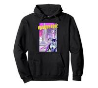 Albuquerque Gato Anime Paisaje Urbano New Mexico EE. UU. Sudadera con Capucha