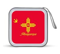 Albuquerque in New Mexico - Estuche organizador de CD con 40 capacidad para guardar DVD, bolsa de almacenamiento para coche, hogar, viajes