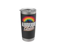 Albuquerque New Mexico LGBT Lesbian Gay Bisexual LGBTQ Pride Vaso térmico de acero inoxidable de doble pared