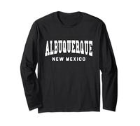 Albuquerque - New Mexico - Throwback Design - Classic Manga Larga