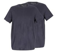 ALCA Fashion 100% Cotton Authentic T-Shirt Herren 2er Set | Für Männer mit großer Bauchumfang | O-Ausschnitt/Rundhals | Perfekt sitzendes T-Shirt für einen größere Taillenumfang, gris, 3XL