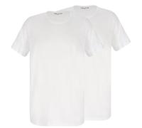 ALCA Fashion 100% Cotton Authentic T-Shirt Herren 2er Set | Für Männer mit großer Bauchumfang | O-Ausschnitt/Rundhals | Perfekt sitzendes T-Shirt für einen größere Taillenumfang, Blanco, 8XL