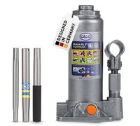 alca® Gato hidráulico [Capacidad de Carga] t I Gato y Caballete de Acero I para Coche, Moto, automóvil y Taller I Altura de elevación 195-380 mm I Certificado TÜV & GS-Tested