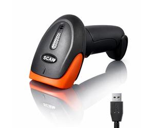 Alcachofa de código de barras USB 1D 2D QR, escáner de código de barras Plug and Play, lector IP54 a prueba de golpes, escáner compatible con Windows Mac Linux, lector QR, EAN UPC...