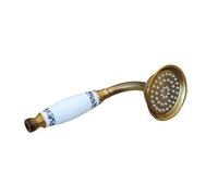 Alcachofa De Ducha Antique Brass Shower Head 8Inch Round Rainfall Arm Water Saving Hand Held Spray 1.5 M Hose(Hand Shower Head C)