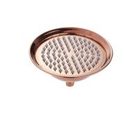 Alcachofa De Ducha Antique Stainless Steel Shower Head Round 8 Inch Rainfall Brass Golden Replacement Rose Gold(Rose Gold)