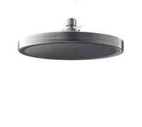 Alcachofa de Ducha Cabezal de ducha panel grande 230 mm, 6 modos lluvia, alta presión, grifo superior, accesorios baño(Grey)