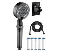 Alcachofa De Ducha Con Filtro | Cabezal De Ducha Filtrado A Alta Presión Con 5 Modos De Rociado,Accesorios Baño Baño Para Mascotas Camping Apartamento