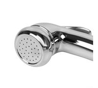 Alcachofa de ducha cromada con control de encendido/apagado para caravana, autocaravana, caravana, barco y manualidades marinas, compatible con punto de ducha externo COMET Roma, material ABS, diseño
