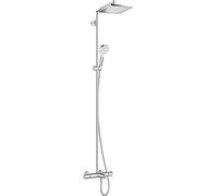 Tubo de ducha hansgrohe Crometta E 240 1jet con termostato de baño, cromado, 27298000