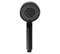 Alcachofa de ducha de alta presión, 5 modos de mano con tecnología de ahorro de agua, spray ABS antical para baños de bajo flujo, acabado negro, ajuste estándar
