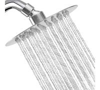 Alcachofa de ducha de lluvia de 8 pulgadas, cabezal de ducha de lluvia de acero inoxidable, cabezal de ducha de lluvia con boquillas autolimpiables