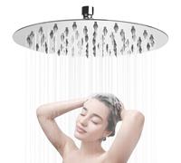 Alcachofa de ducha de lluvia de acero inoxidable de 8 pulgadas, autolimpiable, cabezal de ducha de lluvia, cabezal de ducha de ahorro de agua, cabezal de ducha empotrable, cabezal de ducha de ahorro