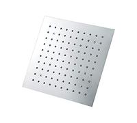 Alcachofa de ducha de lluvia LED de alta presión, 300 x 300 mm, de acero inoxidable, fija, para montaje en techo, ducha de lluvia para baño