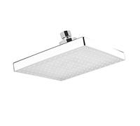 Alcachofa de Ducha LED Cuadrada, 8 Pulgadas, Cromo Ultradelgada, Alta Presión, 7 Colores Románticos