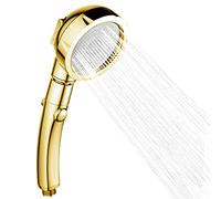 Alcachofa de Ducha, Mano la Cabeza de Ducha 3 Modos Cabezal de Ducha de Mano de Alta Presión Ducha de Ahorro de Agua Ducha de Masaje Universal Extraíble de Cromo Ducha JAANY (Oro)