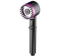 Alcachofa de ducha morada - Filtro de ducha de alta presión de 4 m para accesorios de baño, ajuste universal, mejora la experiencia de ducha en casa con agua limpia
