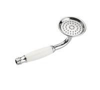 Alcachofa De Ducha Shower Heads Antique Brass Bathroom Hand Held Sprayer Head Rainfall Faucet(Chrome-White)
