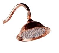 Alcachofa De Ducha Stainless Steel Gold Rainfall Shower Head Faucet Bathroom Replace Rain Showerhead Antique Brass Accessory(WHITE)