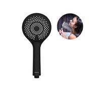 Alcachofa de ducha - Teléfono alcachofa para ducha, de plástico, 9,5 cm, negro