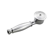 Alcachofa De Ducha Vintage Copper Chrome Plated Handheld Shower Bathroom Hand Head Spray Bath Replace Accessories(White ceramic)