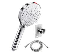 Alcachofa Ducha con Manguera Alta Presion - SREWOHS Antical Alcachofa Ducha Ahorro de Agua Cabezal de Ducha extraíble con 5 Modos,Potente Modo de Chorro para Limpiar baños Paredes alicatadas，8.5L/Min