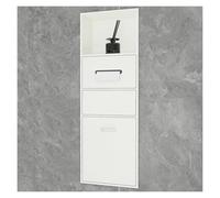 Alcachofa empotrable de acero inoxidable impermeable para almacenamiento de baño, para artículos de tocador y papel higiénico, solución de ahorro de espacio, diseño moderno