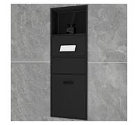 Alcachofa empotrable de acero inoxidable impermeable para artículos de tocador y papel higiénico, solución integrada para baños modernos