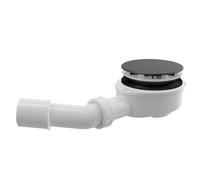 Alcadrain A491Black - Desagüe para plato de ducha, color negro mate, diámetro 90