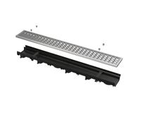 Alcadrain Canal de drenaje 60 mm con borde de plástico y óxido galvanizado B125