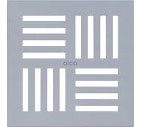 AlcaDrain Rejilla para desagüe de suelo, 143 x 143 mm, color gris