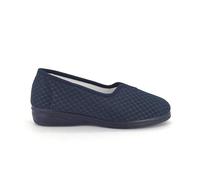 ALCALDE 880 Zapatillas Cerradas de Lona con cuña, elástico Central y Suela de Goma para: Mujer Color: Azul Marino Talla: 36