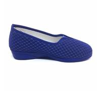 ALCALDE Zapatilla con cuña y Tela Nido de Abeja elástico 880, Azulón, 36