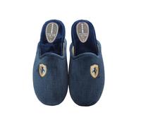 ALCALDE - Zapatillas de ir por casa, chinela con talón abierto, Pantufla con suela de goma, para: Hombre color: MARINO talla:46