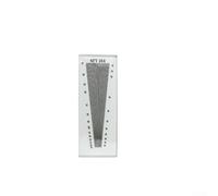 Alcance de densidad de urdimbre y trama de tela para una medición precisa del recuento de hilos en lana de algodón de seda, lente de vidrio con doble escala cm/pulgada, Texs profesional (SFY264)