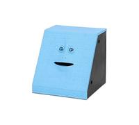 Alcancía con forma de cara novedosa para comer monedas, ideal para que los niños ahorren dinero.